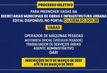 Prefeitura de JARU abre inscrições para nível fundamental e superior