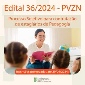 IFRO abre seleção para estagiários de Pedagogia em Porto Velho