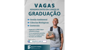 Inscrições abertas para cursos gratuitos do IFRO Campus Colorado do Oeste