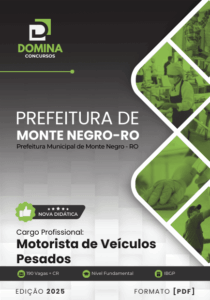 Apostila Profissional para Motorista de Veículos Pesados – Monte Negro, RO 2025