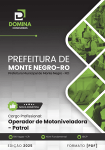 Apostila Completa para Operador de Motoniveladora – Monte Negro RO 2025