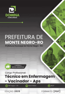 Apostila Técnico de Enfermagem: Vacinador Monte Negro – RO 2025