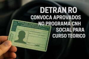 Detran RO convoca aprovados no Programa CNH Social para curso teórico