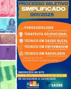 Prefeitura de Colorado do Oeste divulga edital de seleção simplificada