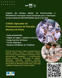 IDEP RO abre cursos gratuitos presenciais na Escola Móvel em Nova Mamoré