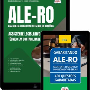 Combo ALE-RO 2025 Assistente Legislativo Técnico em Contabilidade