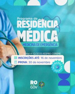 Processo seletivo abre vagas para Residência Médica em Medicina de Emergência