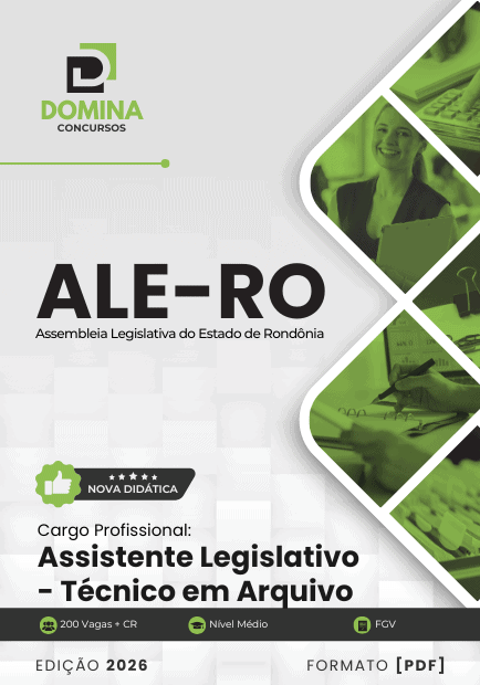 Apostila Completa para Assistente Legislativo: Técnico em Arquivo ALE RO 2026