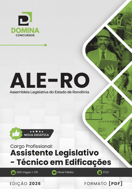 Apostila Assistente Legislativo - Técnico em Edificações ALE RO 2026