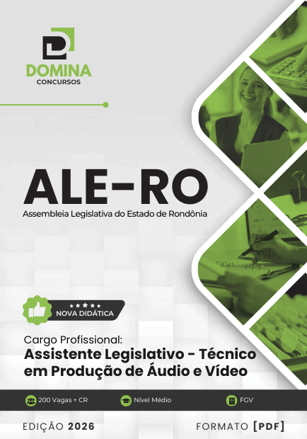 Apostila Assistente Legislativo: Produção de Áudio e Vídeo - ALE RO 2026