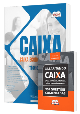 Combo Impresso CAIXA: Apostila e Questões Comentadas para Técnico Bancário Novo