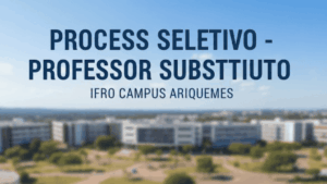 Seleção pública do IFRO anuncia contratação temporária em Ariquemes