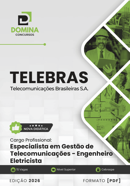 Apostila para Especialista em Telecomunicações - Engenheiro Eletricista TELEBRAS 2026