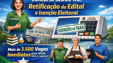 Concurso SEDUC-RO 2026 tem edital retificado com nova isenção de taxa