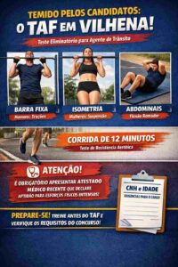 TAF em Vilhena exige foco em corrida e barra para Agente de Trânsito