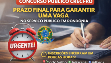Inscrições terminam amanhã (12) do concurso CRECI-RO; salários chegam a R$ 3 mil mais benefícios
