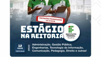 IFRO prorroga inscrições do processo seletivo de estágio superior em Porto Velho IFRO prorroga inscrições do processo seletivo de estágio superior em Porto Velho