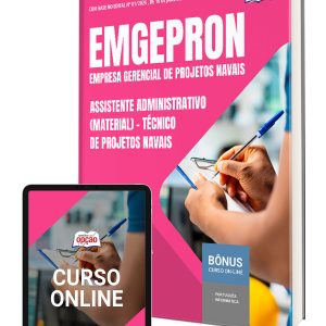 Apostila EMGEPRON 2026: Técnico de Projetos Navais e Assistente Administrativo (Material)