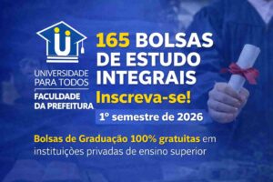 Faculdade da Prefeitura abre 165 vagas para curso superior gratuito em Porto Velho