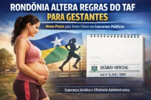 Sancionada lei sobre prazos de exames físicos para candidatas gestantes em concursos de RO