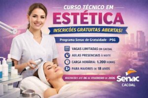 Senac Rondônia abre inscrições para curso técnico gratuito em Cacoal