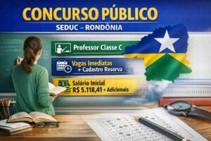 Rondônia publica edital de concurso público para a Educação com 2.800 vagas imediatas
