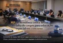 Ministério Público de Rondônia cobra cargos de educação especial em concurso Seduc Ministério Público de Rondônia cobra cargos de educação especial em concurso Seduc