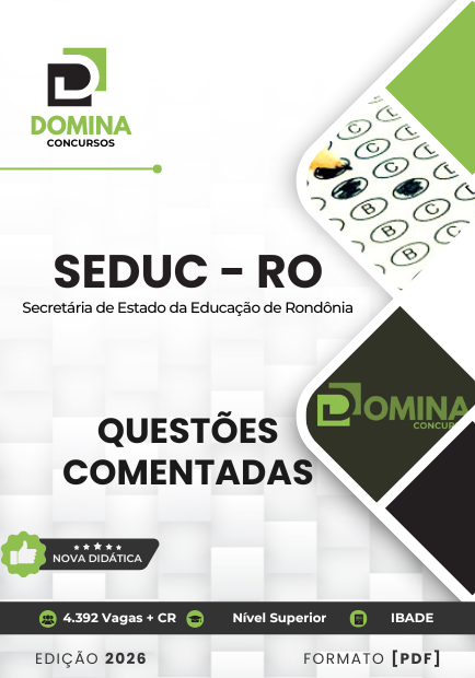 150 Questões Comentadas para o Concurso SEDUC RO 2026: Sua Preparação Eficiente