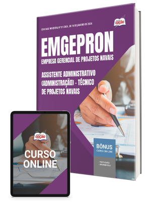 Apostila EMGEPRON 2026: Técnico de Projetos Navais e Assistente Administrativo