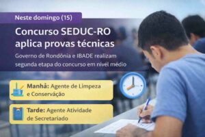 Concurso SEDUC-RO aplica provas para cargos técnicos neste domingo (15)