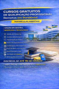 IDEP – RO abre inscrições para cursos gratuitos online em diversas áreas