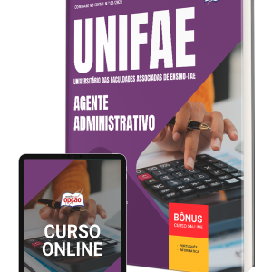 Apostila atualizada UNIFAE 2026: material completo para Agente Administrativo