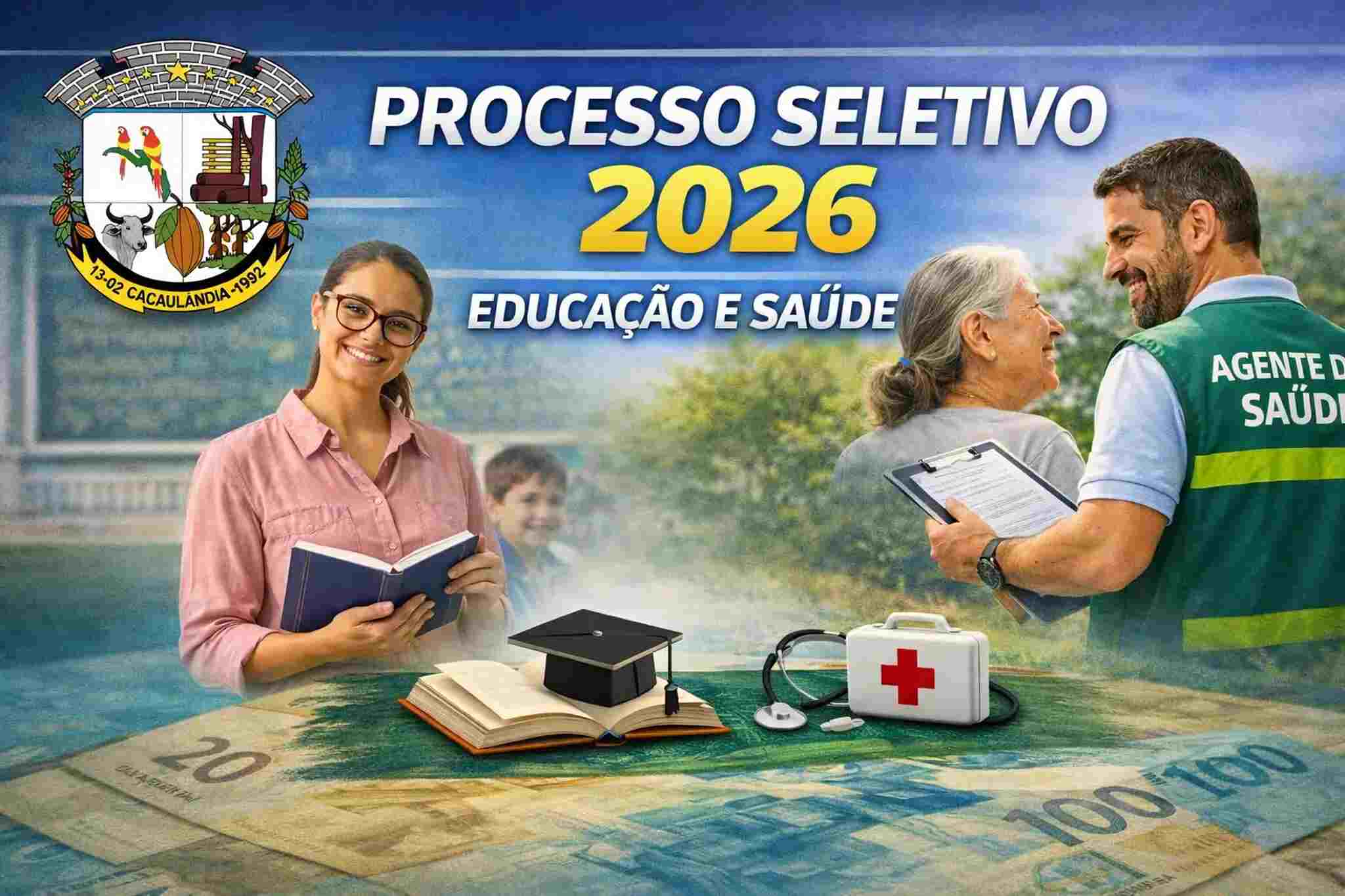 Prefeitura de Cacaulândia tem inscrições abertas para áreas de saúde e educação