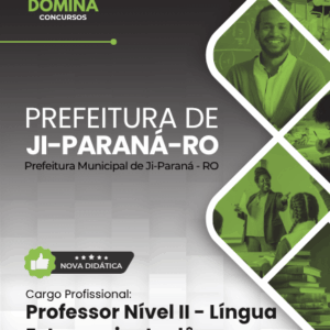 Apostila atualizada para Professor de Inglês no concurso Prefeitura Ji-Paraná RO