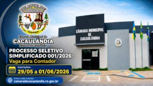Câmara de Cacaulândia – RO publica processo seletivo com contratação temporária