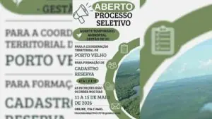 ICMBio abre processo seletivo para agentes temporários ambientais em Porto Velho