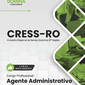 Apostila atualizada CRESS RO 2026: Estude para Agente Administrativo