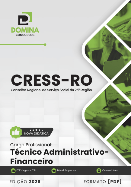Apostila atualizada para Técnico Administrativo e Financeiro CRESS RO 2026