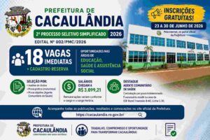 Prefeitura de Cacaulândia lança seleção para níveis fundamental a superior