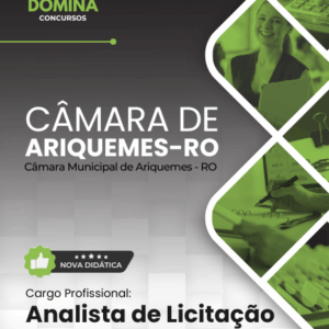 Apostila Atualizada para Analista de Licitação da Câmara de Ariquemes - RO 2026