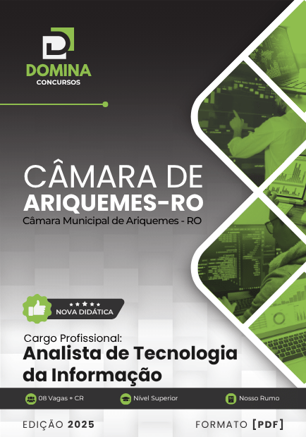 Apostila atualizada para Analista de Tecnologia da Informação - Câmara de Ariquemes