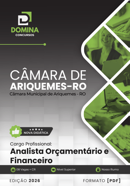 Apostila atualizada para Analista Orçamentário e Financeiro Câmara de Ariquemes