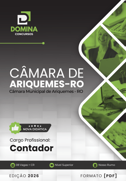 Apostila atualizada para Contador no concurso da Câmara de Ariquemes - RO