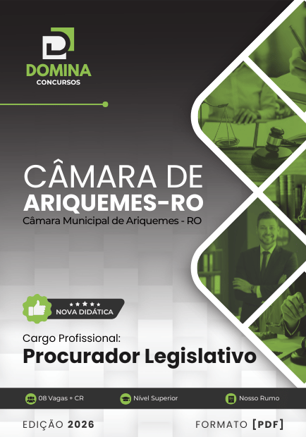 Apostila Procurador Legislativo Ariquemes RO 2026