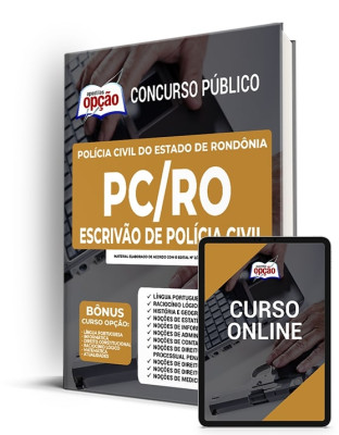 Apostila atualizada PC-RO: Preparação completa para Escrivão de Polícia