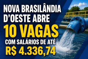 SAAE de Nova Brasilândia D’Oeste abre 10 vagas com salário de até R$ 4.336,74