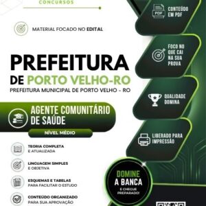 Apostila atualizada para Agente Comunitário de Saúde da Prefeitura de Porto Velho – RO