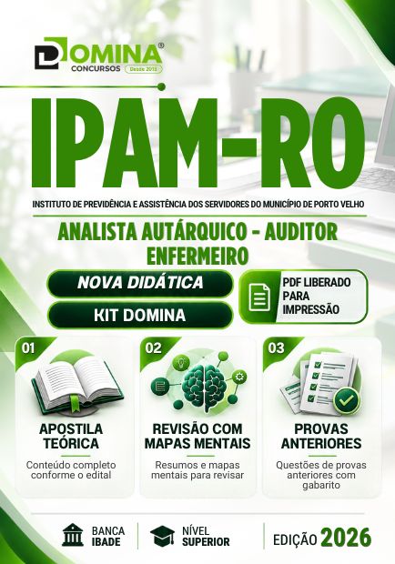 Apostila para Analista Autárquico do IPAM Porto Velho RO 2026 com conteúdo completo