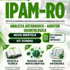 Apostila para Analista Autárquico do IPAM Porto Velho RO 2026 com estudo completo