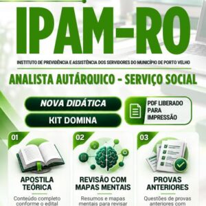 Apostila para Analista Autárquico do IPAM Porto Velho RO 2026 com conteúdo completo